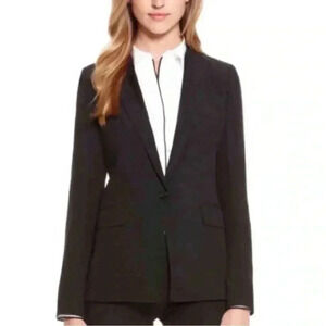 [M]Joseph 100%  Wool One Button Black Blazer